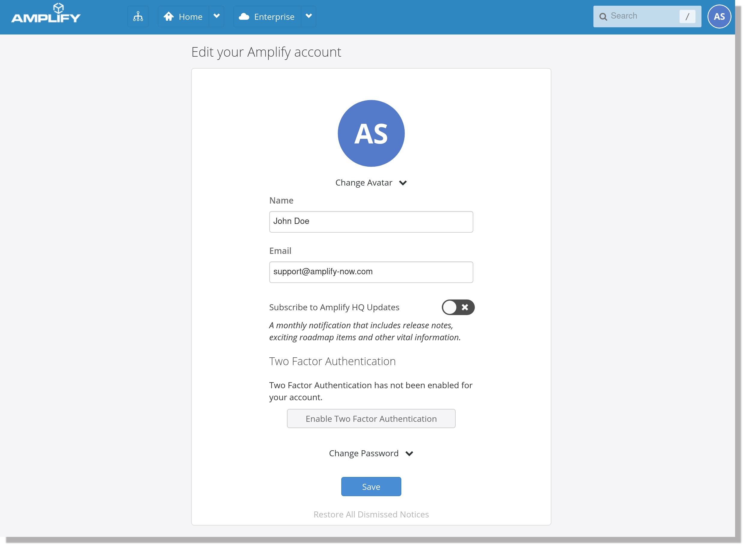 Two-Factor Authentication – Amplify