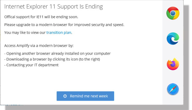 internet explorer 11 support